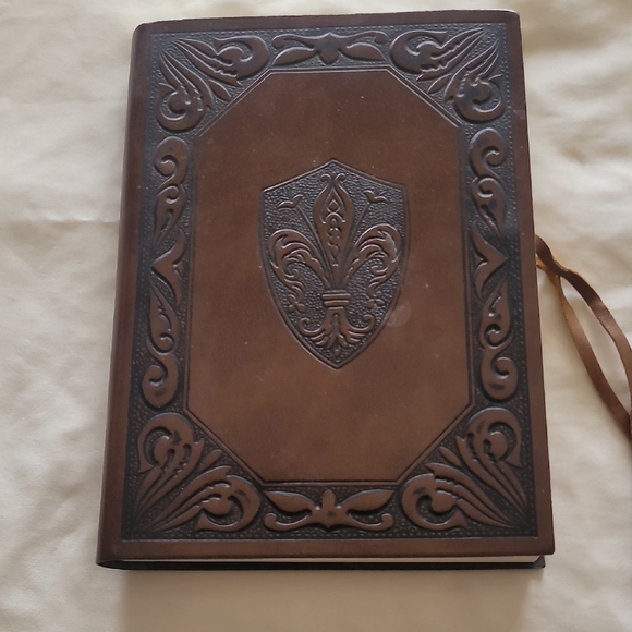 Other - Made In Italy Leather Embossed Journal with tie closure
